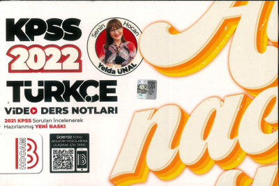 2022 KPSS TÜRKÇE VİDEO DERS NOTLARI ATANACAKSIN ANKA Fotokopi