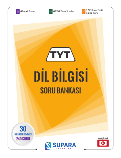 TYT Dil Bilgisi Soru Bankası Supara Yayınları ANKA Fotokopi