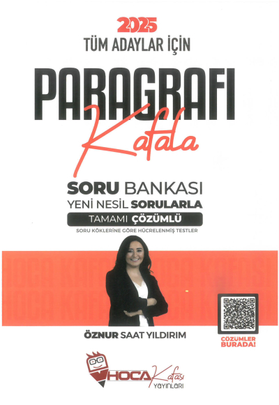 2025 Tüm Adaylar İçin Paragrafı Kafala Soru Bankası Çözümlü Hoca Kafası Yayınları ANKA Fotokopi