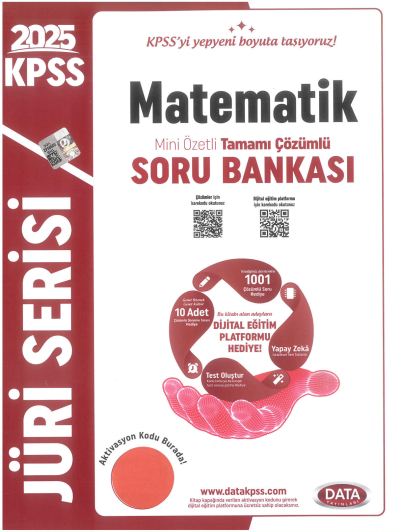 2025 KPSS Jüri Serisi Matematik Mini Özetli Tamamı Çözümlü Soru Bankası Data Yayınları ANKA Fotokopi