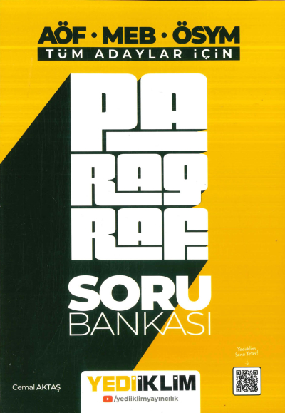TÜM ADAYLAR İÇİN PARAGRAF SORU BANKASI ANKA Fotokopi