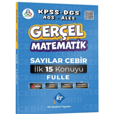 Gerçel Matematik Sayılar Cebir İlk 15 Konuyu Garantile Konu Özetli Soru Bankası Çözümlü KR Akademi ANKA Fotokopi