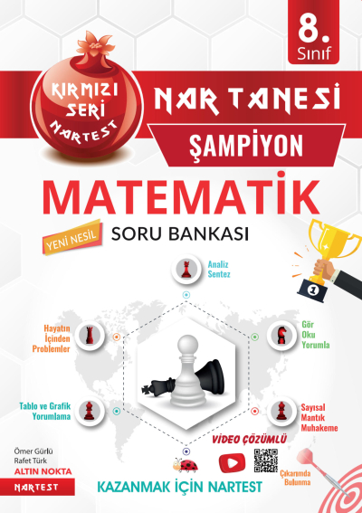8. Sınıf Nar Tanesi Son Prova Matematik Soru Bankası Nartest Yayınları ANKA Fotokopi