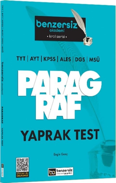 Kral Serisi Benzersiz Paragraf Yaprak Test Benzersiz Akademi Yayınları ANKA Fotokopi
