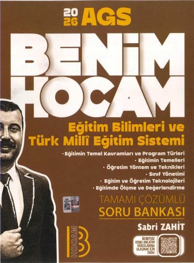 2026 Eğitim Bilimleri ve Türk Milli Eğitim Sistemi Tamamı Çözümlü Soru Bankası SABRİ HOCA Benim Hocam Yayınları ANKA Fotokopi