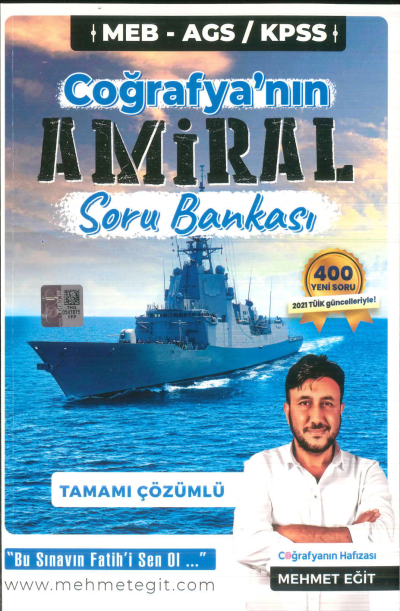 2025 MEB AGS KPSS Coğrafya Amiral Soru Bankası Tamamı Çözümlü Eğit Akademi