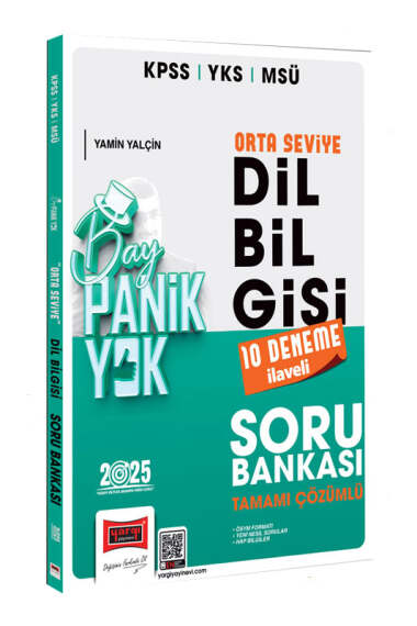 2025 KPSS YKS MSÜ Tamamı Çözümlü Panik Yok Orta Seviye Dil Bilgisi Soru Bankası ANKA Fotokopi