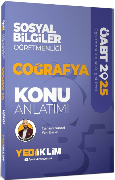 2025 ÖABT Sosyal Bilgiler Öğretmenliği Coğrafya Konu Anlatımı Yediiklim Yayınları ANKA Fotokopi