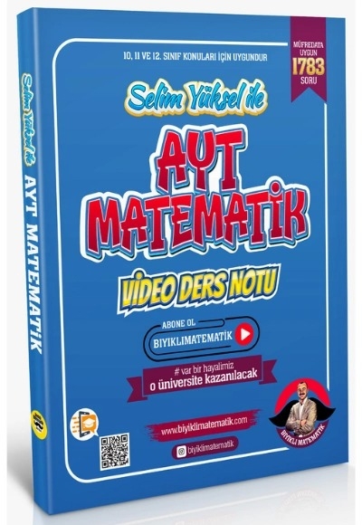 AYT MATEMATİK VİDEO DERS NOTU (BIYIKLI MATEMATİK) ANKA Fotokopi