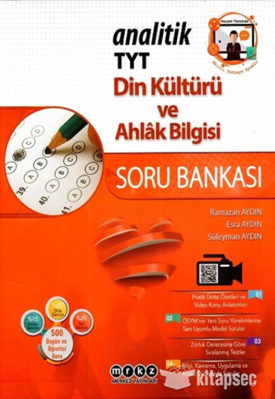 TYT ANALİTİK DİN KÜLTÜRÜ VE AHL. BİLG. SORU BANKASI ANKA Fotokopi
