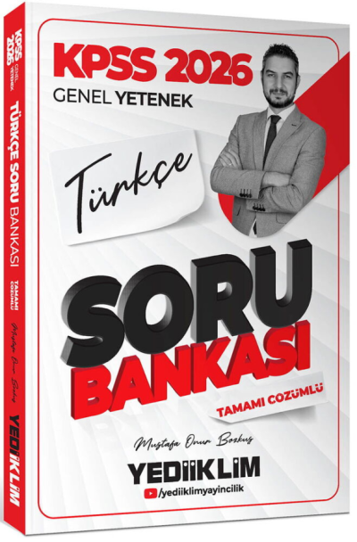 2026 KPSS Genel Yetenek Türkçe Tamamı Çözümlü Soru Bankası Yediiklim Yayınları ANKA Fotokopi