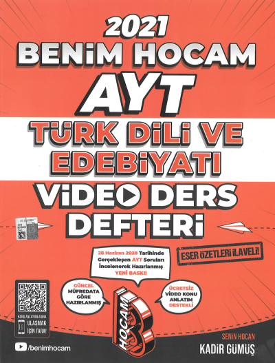 AYT TÜRK DİLİ VE EDEBİYATI VİDEO DERS DEFTERİ