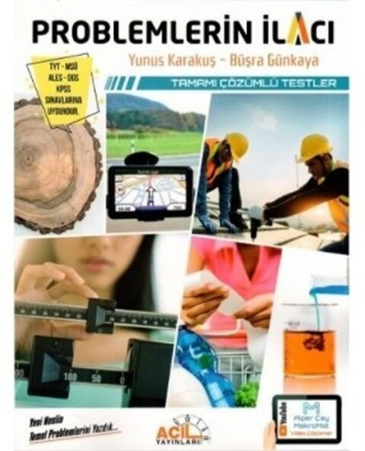 YKS TYT MSÜ KPSS Problemlerin İlacı Tamamı Çözümlü Testler Acil Yayınları ANKA Fotokopi