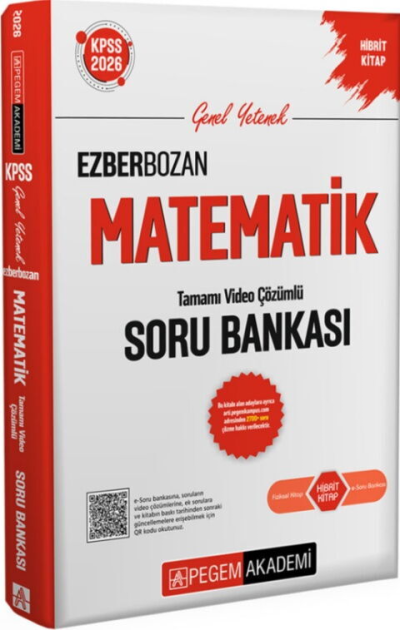 2026 KPSS Matematik Ezberbozan Soru Bankası Çözümlü Pegem Akademi Yayınları ANKA Fotokopi