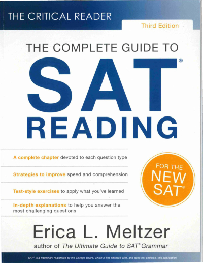 The Critical Reader, 3rd Edition: The Complete Guide to SAT Reading ANKA Fotokopi
