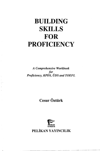 Building Skills For Proficiency Cesur Öztürk ANKA Fotokopi