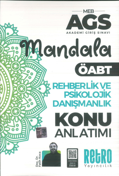 2025 MEB AGS Rehberlik ve Psikolojik Danışmanlık Mandala Konu Anlatımı Retro Kitap ANKA Fotokopi
