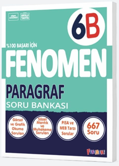 6. Sınıf Fenomen Paragraf Soru Bankası Fenomen Kitap ANKA Fotokopi