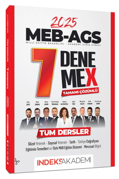 2025 MEB-AGS Tüm Dersler 7 DenemeX Çözümlü İndeks Akademi Yayıncılık ANKA Fotokopi