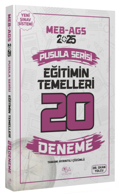 2025 MEB-AGS Eğitimin Temelleri 20 Deneme Çözümlü Pusula Serisi CBA Yayınları ANKA Fotokopi