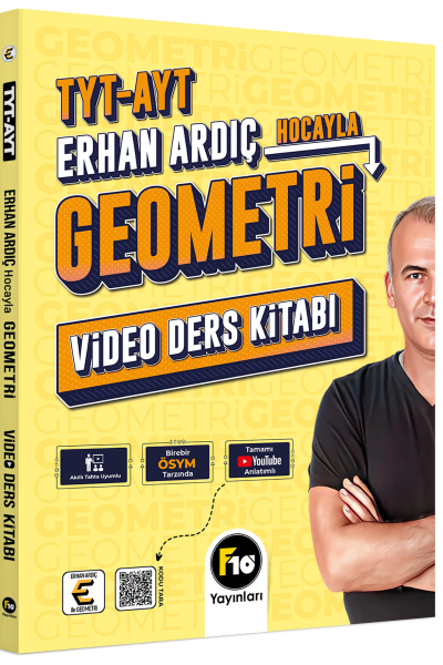 Erhan Ardıç Hocayla TYT-AYT Geometri Video Ders Kitabı F10 Yayınları ANKA Fotokopi