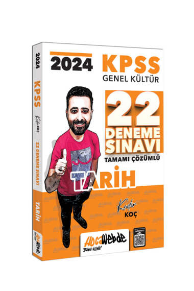2024 KPSS GK Tarih Tamamı Çözümlü 22 Deneme Sınavı HocaWebde Yayınları