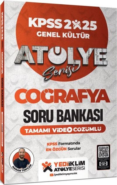 2025 KPSS Genel Kültür Atölye Serisi Coğrafya Tamamı Video Çözümlü Soru Bankası Yediiklim Yayınlarıc ANKA Fotokopi