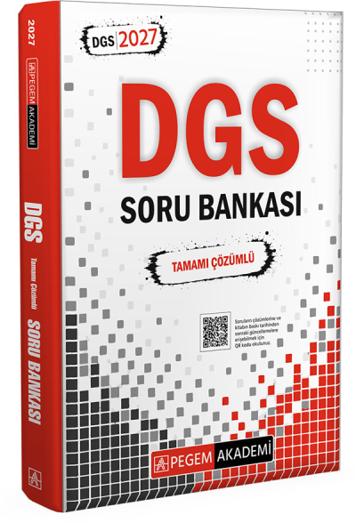 2027 DGS Tamamı Çözümlü Soru Bankası Pegem Akademi ANKA Fotokopi