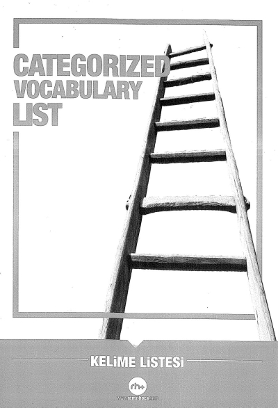 CATEGORIZED VOCABULARY LIST (KELİME LİSTESİ) ANKA Fotokopi