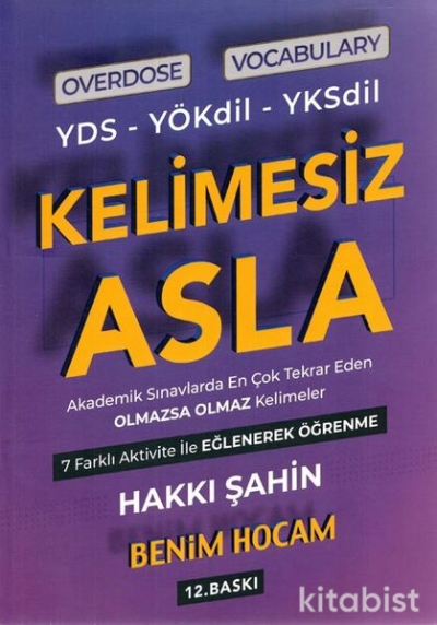 YDS YÖKDİL YKSDİL Overdose Vocabulary Kelimesiz Asla
