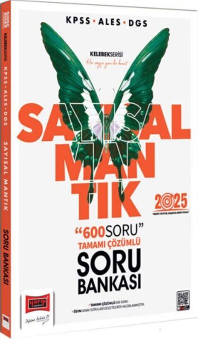 2025 KPSS ALES DGS Kelebek Serisi Sayısal Mantık Tamamı Çözümlü Soru Bankası Yargı Yayınları ANKA Fotokopi