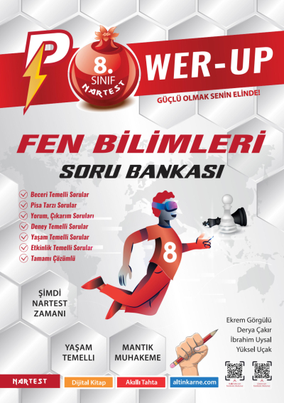 8. Sınıf Power-Up Fen Bilimleri Soru Bankası Nartest Yayınları ANKA Fotokopi