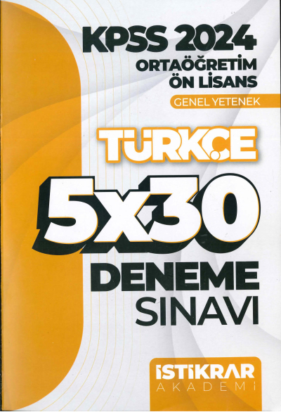 TÜRKÇE 5*30 DENEME SINAVI ANKA Fotokopi