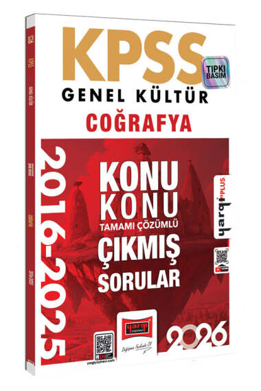 2026 KPSS Genel Kültür Coğrafya 2016-2025 Konu Konu Tamamı Çözümlü Çıkmış Sorular Yargı Yayınları ANKA Fotokopi