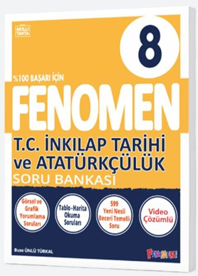 8. Sınıf T.C. İnkılap Tarihi ve Atatürkçülük Fenomen Soru Bankası Fenomen Kitap ANKA Fotokopi