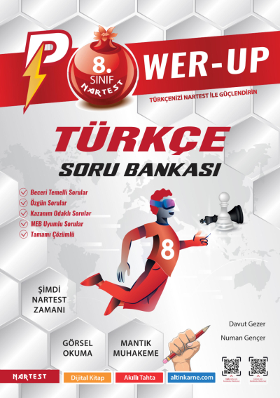 8. Sınıf Türkçe Power Up Soru Bankası Nartest Yayınları ANKA Fotokopi
