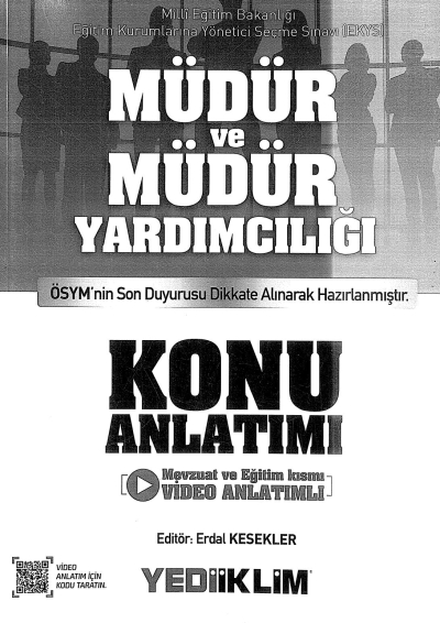 MÜDÜR VE MÜDÜR YARDIMCILIĞI KONU ANLATIMI ANKA Fotokopi