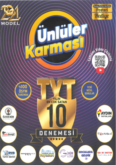TYT 10 Farklı Yayın 10 Deneme 2021 ANKA Fotokopi