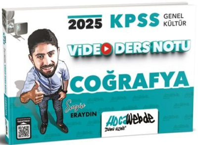 2025 KPSS GK Coğrafya Video Ders Notu HocaWebde Yayınları ANKA Fotokopi