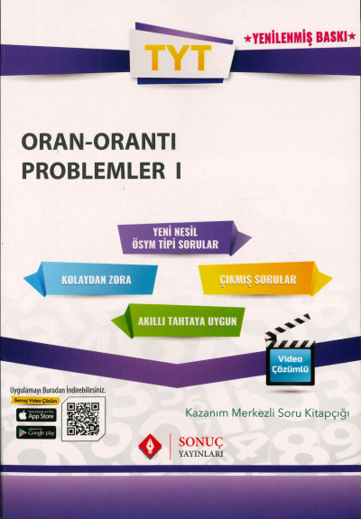 TYT ORAN ORANTI PROBLEMLER 1 SORU KİTAPÇIĞI ANKA Fotokopi