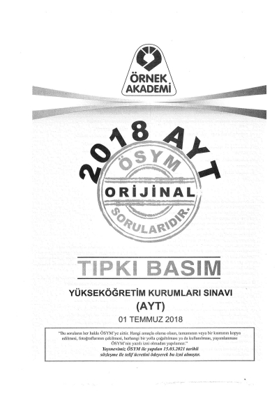 2018-2019-2020 AYT Denemesi ANKA Fotokopi