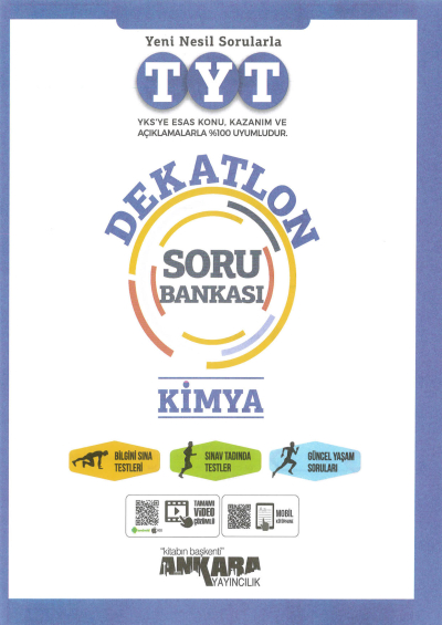 TYT KİMYA DEKATLON SORU BANKASI ANKA Fotokopi