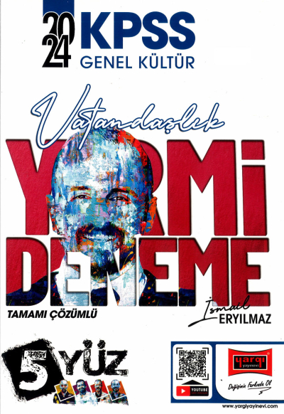 KPSS 5Yüz Ekibi Vatandaşlık Tamamı Çözümlü 20 Deneme Yargı Yayınevi ANKA Fotokopi