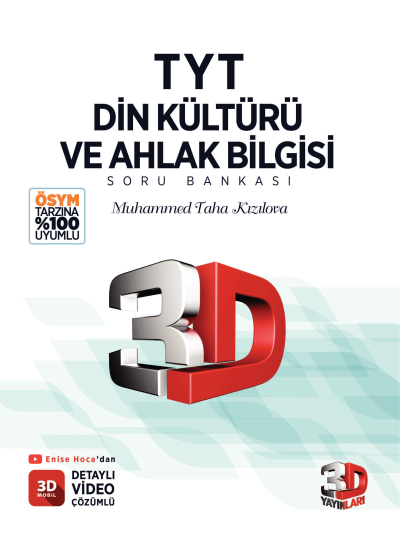 3D TYT Din Kültürü ve Ahlak Bilgisi Soru Bankası ANKA Fotokopi