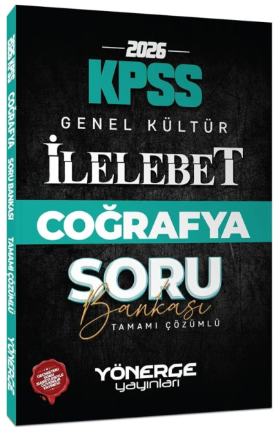 2026 KPSS Coğrafya İlelebet Soru Bankası Çözümlü Yönerge Yayınları ANKA Fotokopi