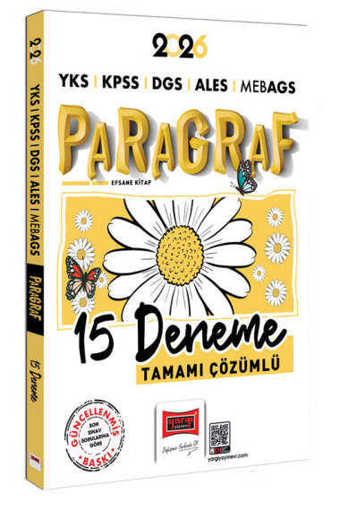 2026 YKS KPSS DGS ALES MEB-AGS Papatya Serisi Paragraf Tamamı Çözümlü 15 Deneme Yargı Yayınları ANKA Fotokopi