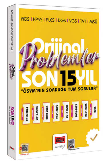 2026 KPSS AGS ALES DGS YGS TYT MSÜ Orijinal Problemler Son 15 Yıl Çıkmış Sorular Yargı Yayınları ANKA Fotokopi