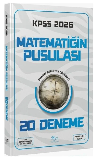 2026 KPSS Matematik Matematiğin Pusulası 20 Deneme CBA Yayınları ANKA Fotokopi