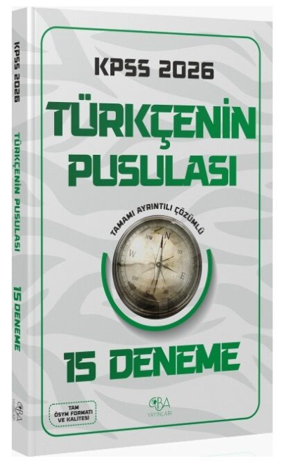 2026 KPSS Türkçenin Pusulası 15 Deneme CBA Yayınları ANKA Fotokopi
