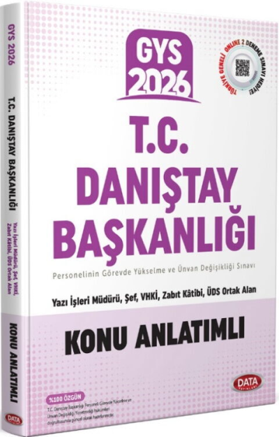 2026 GYS Danıştay Başkanlığı Konu Anlatımlı Data Yayınları ANKA Fotokopi